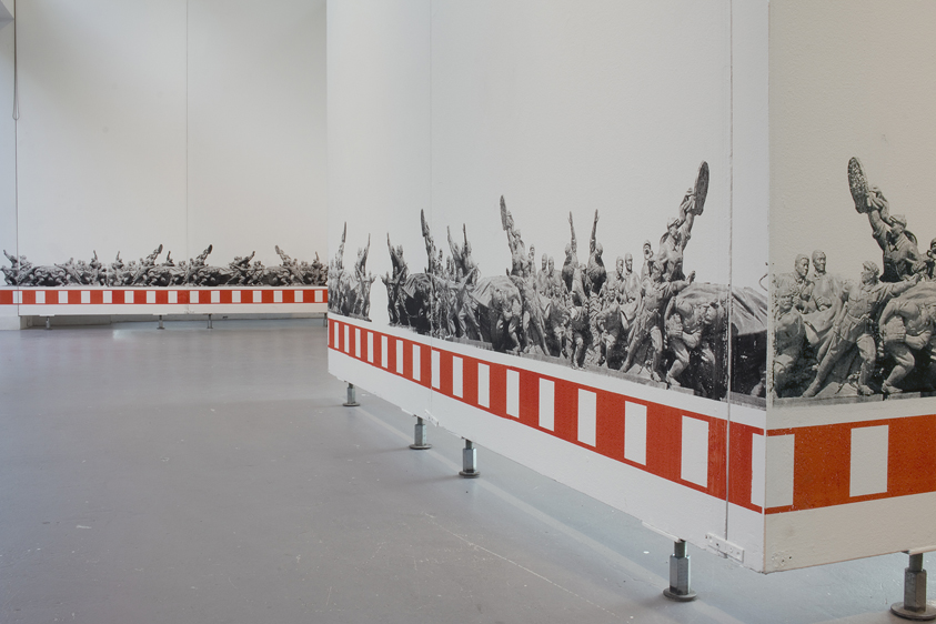 Stefan Hoffmann , Engramme, Une fois pour toutes, vertical screen printing