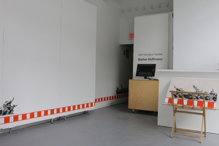Stefan Hoffmann , Engramme, Une fois pour toutes, vertical screen printing